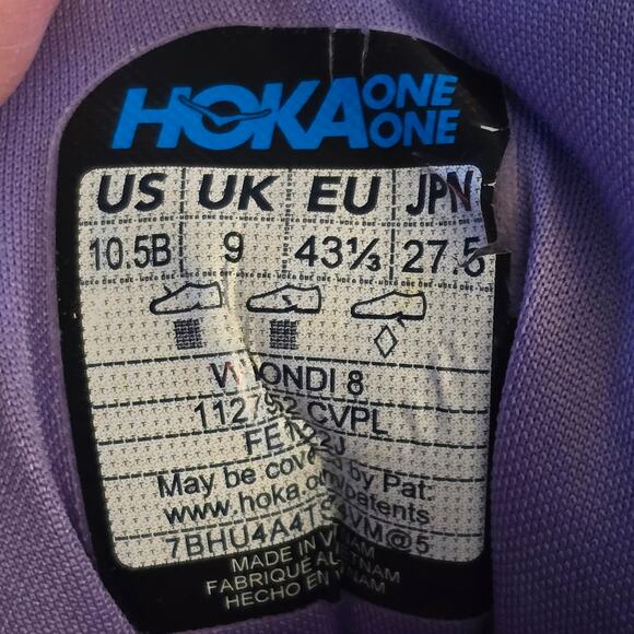 Hoka One Women's Bondi 8 Running Shoes purple, Size 10.5 - Picture 6 of 6